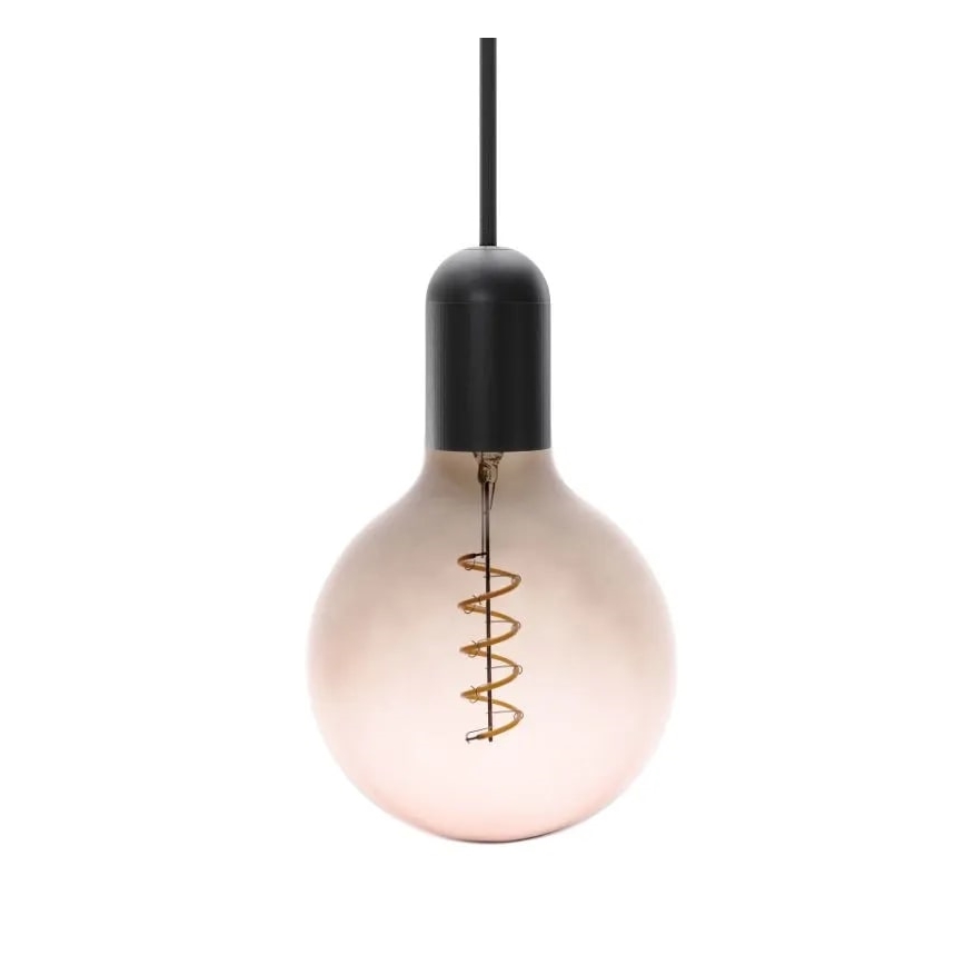 LED Izzó FILAMENT SPIRAL G125 E27/4W/230V 2000K szürke/rózsaszín