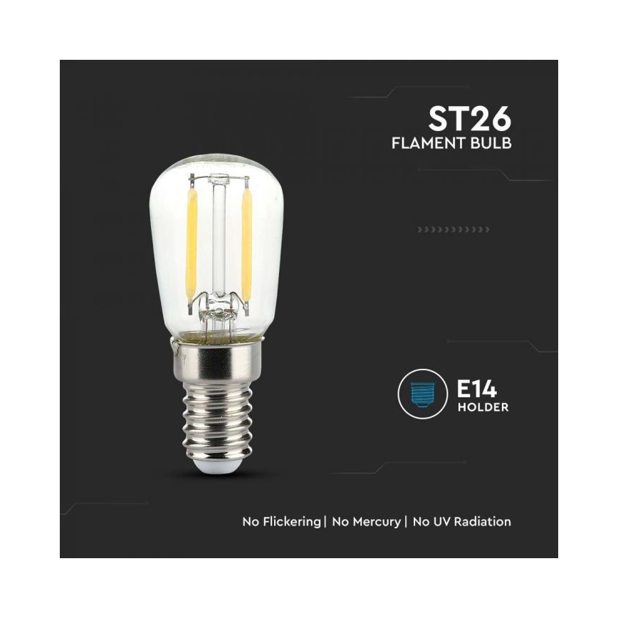 LED izzó FILAMENT ST26 E14/2W/230V 6500K
