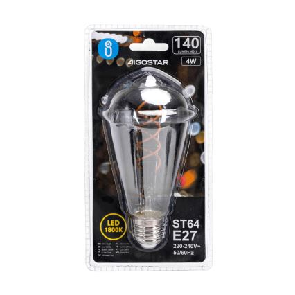 LED Izzó FILAMENT ST64 E27/4W/230V 1800K - Aigostar