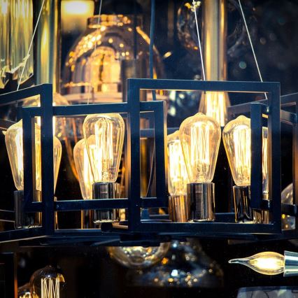 LED Izzó FILAMENT ST64 E27/4W/230V 3000K Energiaosztály A