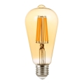 LED Izzó FILAMENT ST64 E27/9W/230V 2200K