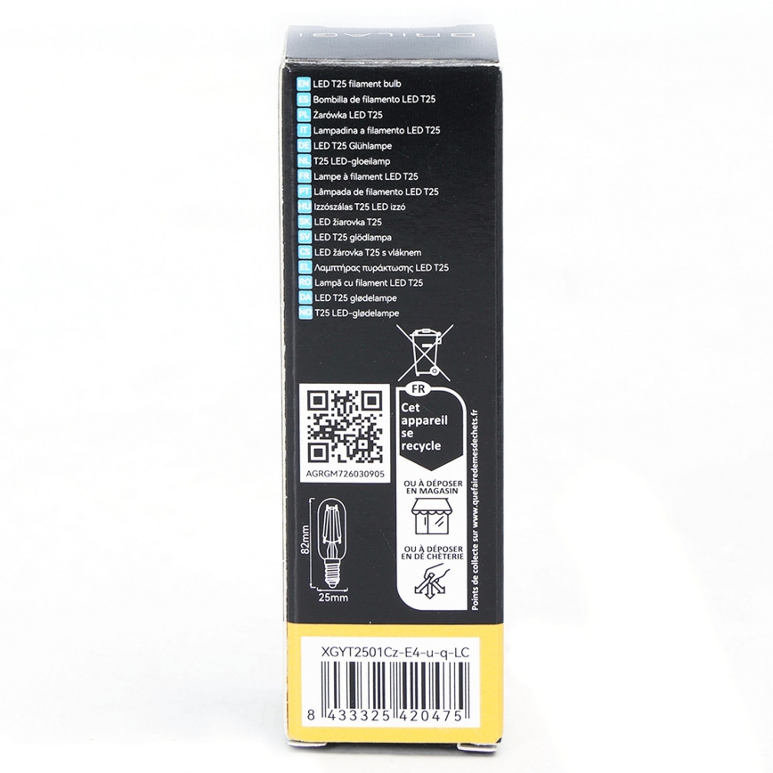 LED izzó FILAMENT T25 E14/4W/230V 3000K - BRILAGI