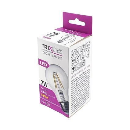 LED Izzó FILAMENT VINTAGE A60 E27/7W/230V 2700K