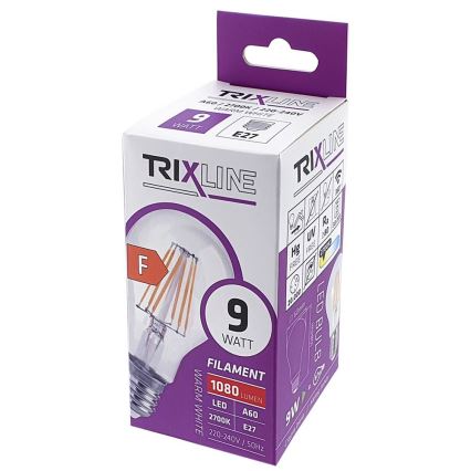 LED Izzó FILAMENT VINTAGE A60 E27/9W/230V 2700K