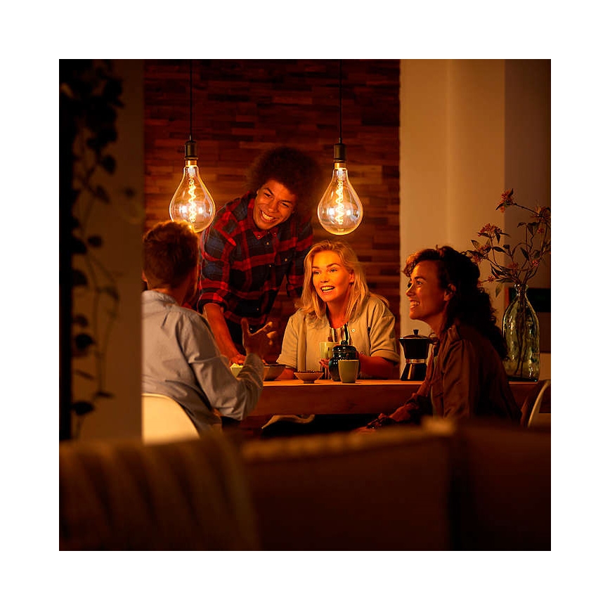 LED Izzó FILAMENT VINTAGE G125 E27/12,5W/230V 2200K