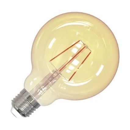 LED Izzó FILAMENT VINTAGE G95 E27/4W/230V 2000K
