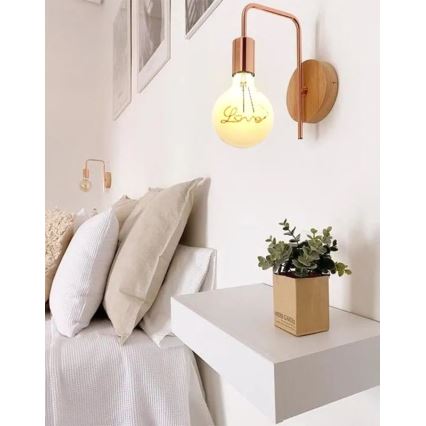LED Izzó FILAMENT VINTAGE LOVE G125 E27/2W/230V 2000K
