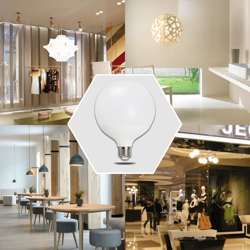 LED izzó G120 E27/18W/230V 3000K - Aigostar