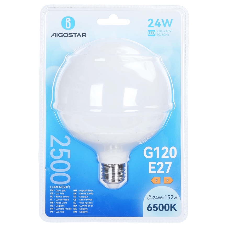 LED izzó G120 E27/24W/230V 6500K - Aigostar
