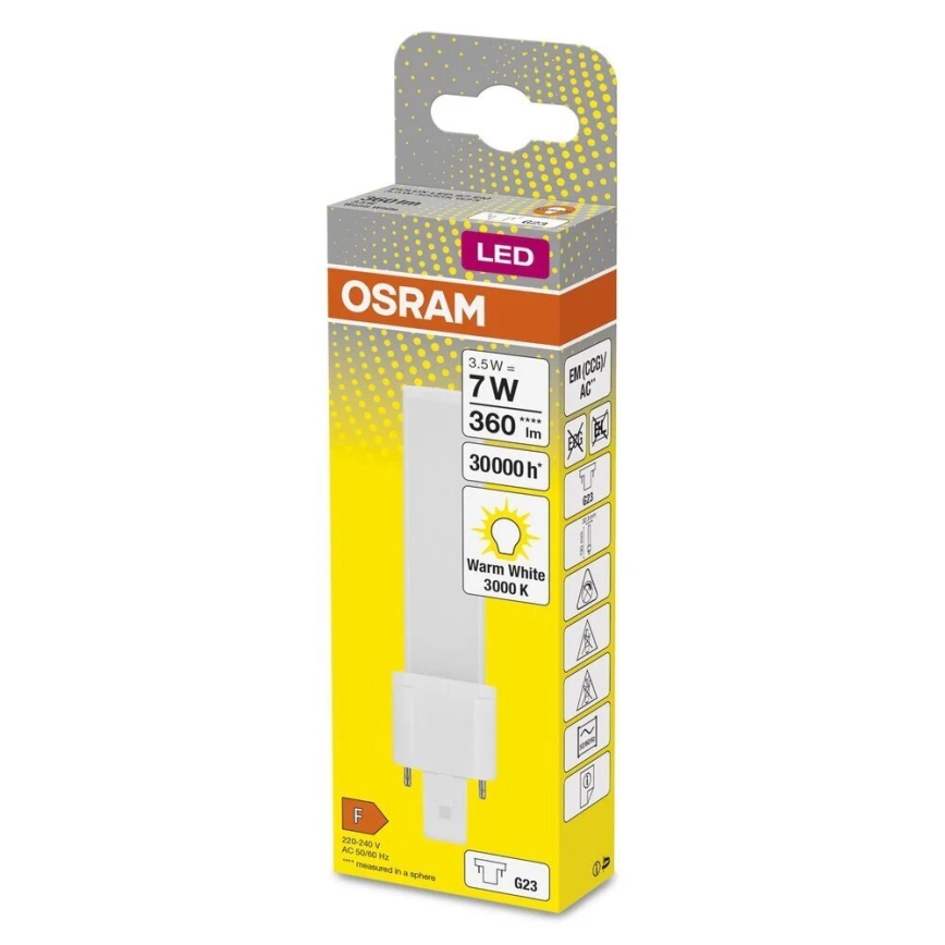 LED Izzó G23/3,5W/230V 3000K - Osram