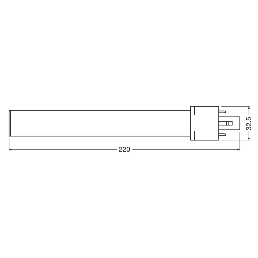 LED Izzó G23/6W/230V 3000K - Osram