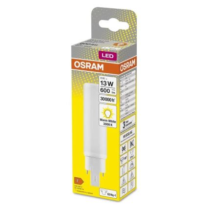 LED Izzó G24q-1/6W/230V 3000K - Osram