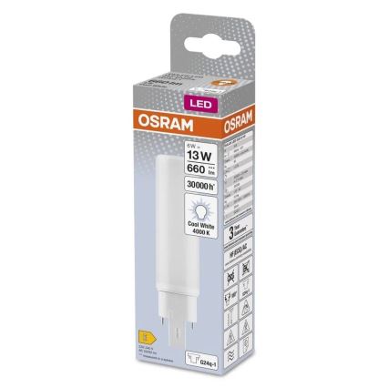 LED Izzó G24q-1/6W/230V 4000K - Osram