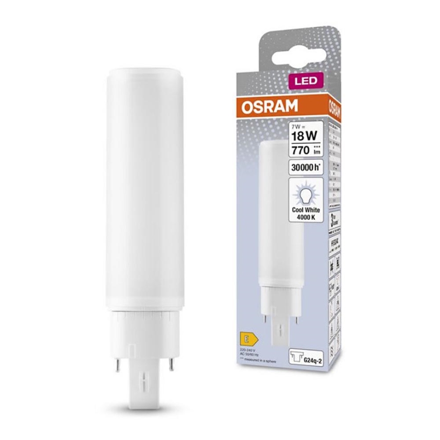 LED izzó G24q-2/7W/230V 4000K - Osram