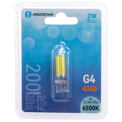 LED izzó G4/2W/12V 6500K - Aigostar