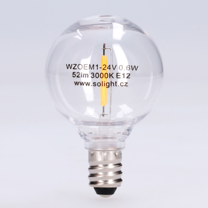 LED izzó G40 E12/0,6W/24V 3000K - Brilagi