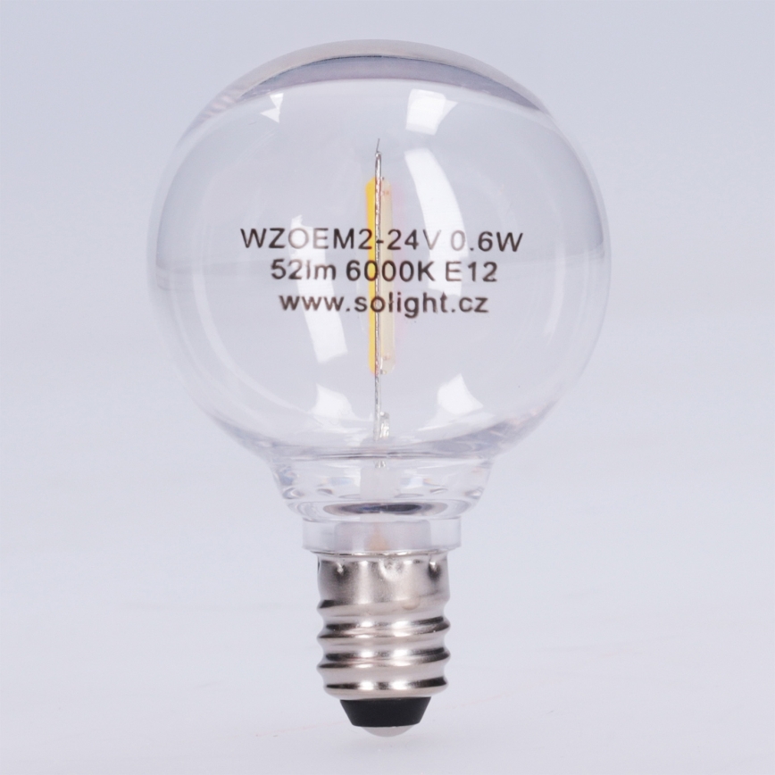 LED izzó G40 E12/0,6W/24V 6000K - Brilagi