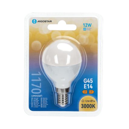 LED izzó G45 E14/12W/230V 3000K - Aigostar