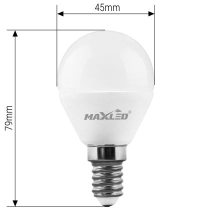 LED Izzó G45 E14/7W/230V 4000K