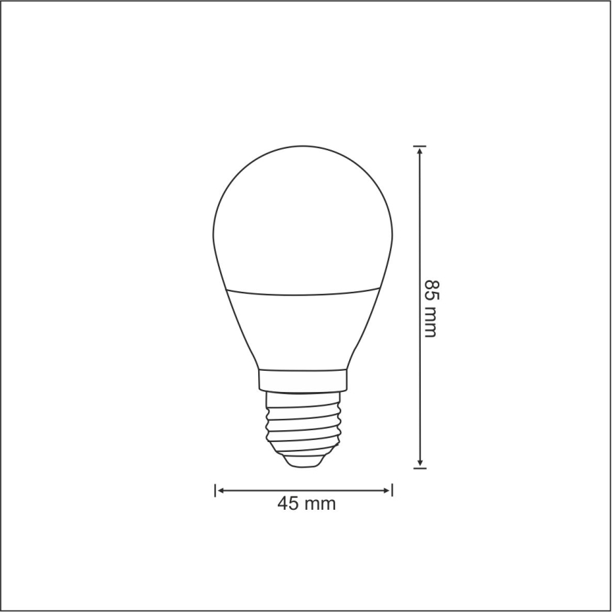 LED Izzó G45 E27/4,5W/230V 3000K