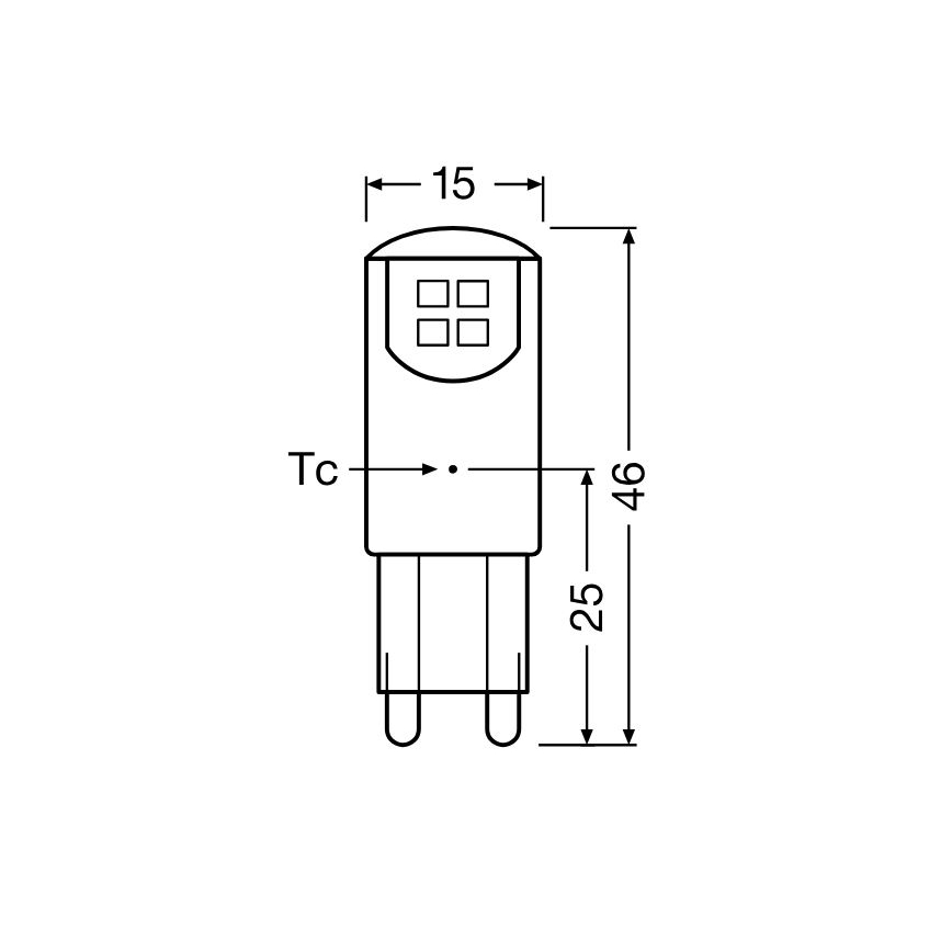 LED Izzó G9/1,9W/230V 2700K - Osram