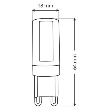 LED Izzó G9/10W/230V 4200K