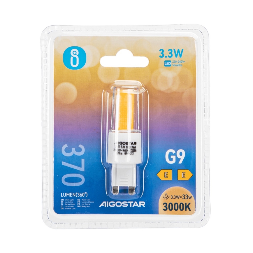 LED Izzó G9/3,3W/230V 3000K - Aigostar