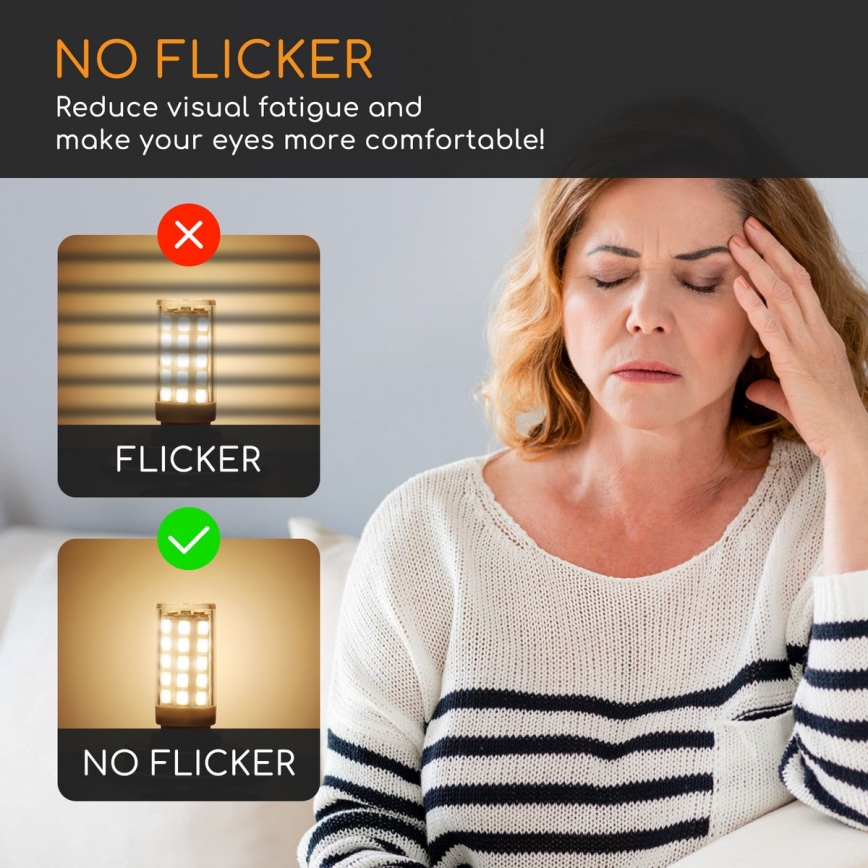 LED Izzó G9/4,8W/230V 3000K - Aigostar