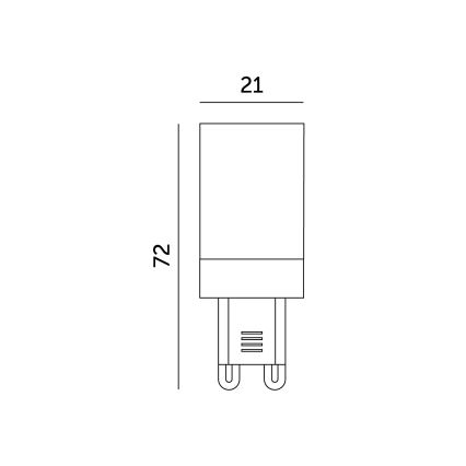 LED Izzó G9/6W/230V 6000K