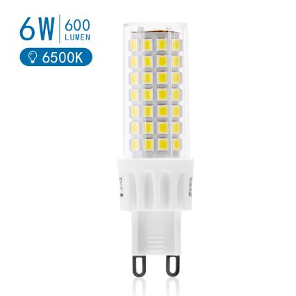 LED Izzó G9/6W/230V 6500K - Aigostar