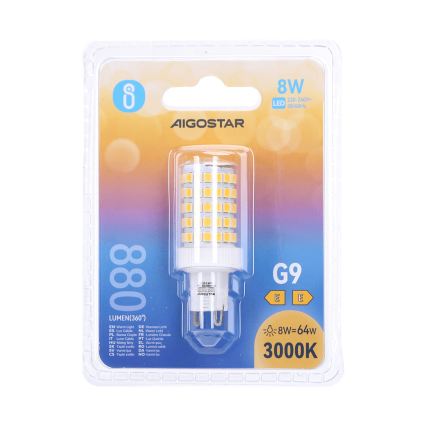 LED izzó G9/8W/230V 3000K - Aigostar