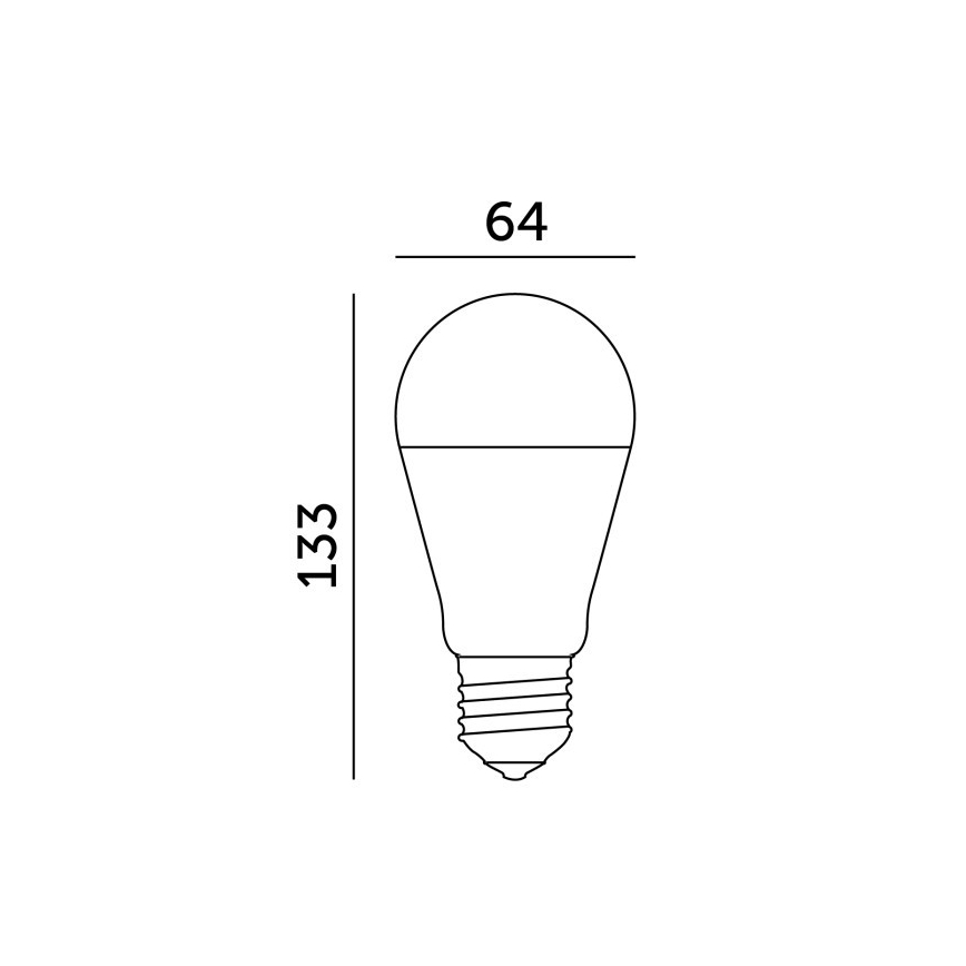 LED izzó GS E27/17W/230V 3000K