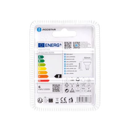 LED Izzó GU10/6W/230V 3000K - Aigostar