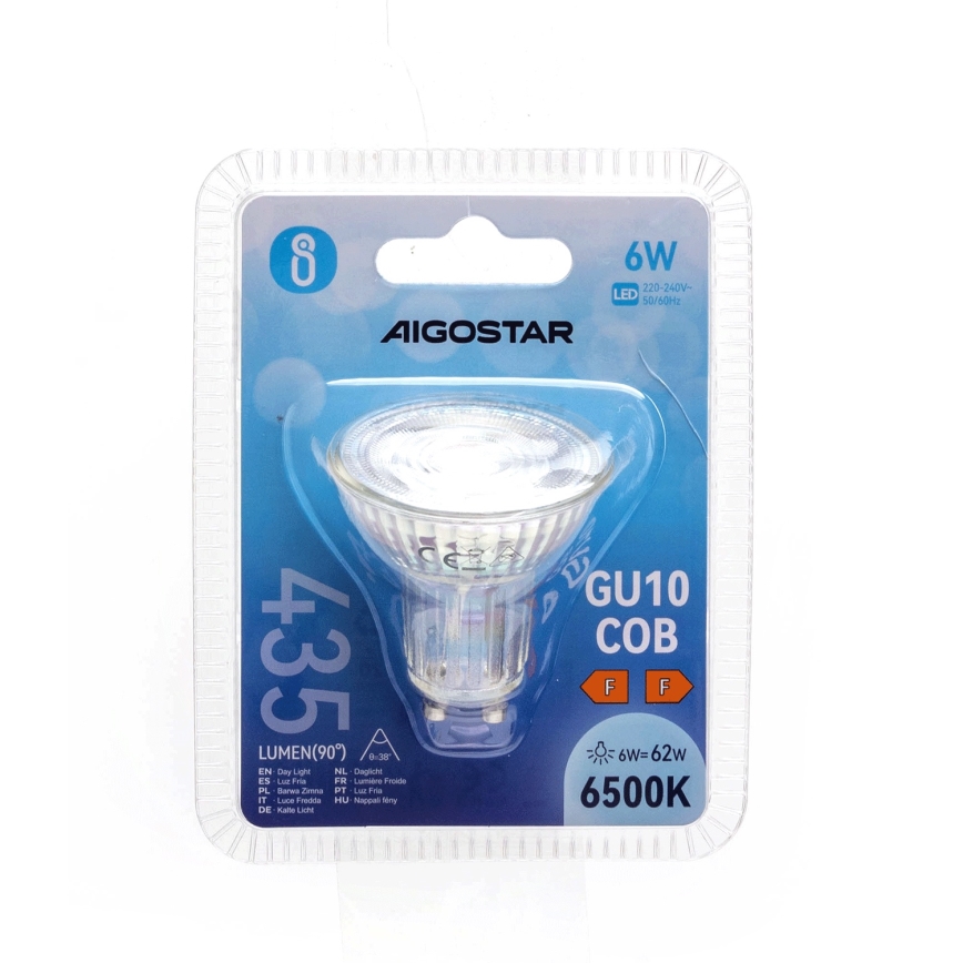 LED Izzó GU10/6W/230V 6500K - Aigostar