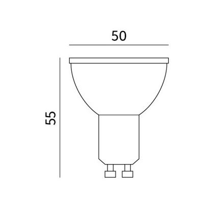 LED Izzó GU10/8,5W/230V 3000K