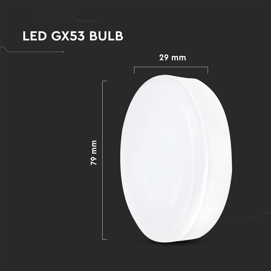 LED izzó GX53/6,4W/230V 4000K