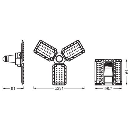 LED Izzó HIGHBAY E27/17W/230V 4000K - Ledvance