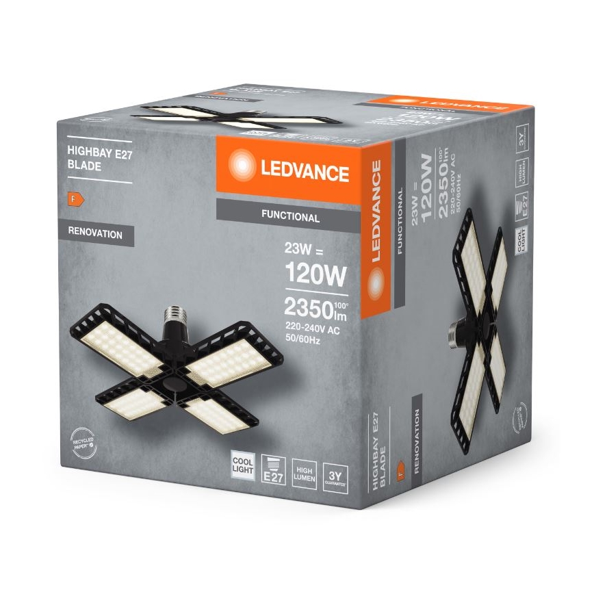 LED Izzó HIGHBAY E27/23W/230V 4000K - Ledvance