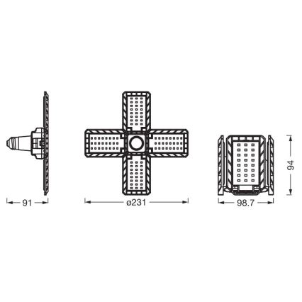 LED Izzó HIGHBAY E27/23W/230V 4000K - Ledvance