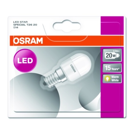 LED izzó hűtőszekrénybe STAR E14/2,3W/230V 2700K - Osram