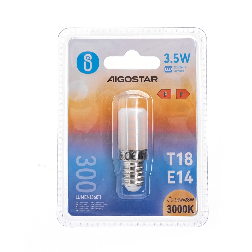 LED izzó hűtőszekrénybe T18 E14/3,5W/230V 3000K - Aigostar
