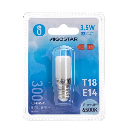 LED izzó hűtőszekrénybe T18 E14/3,5W/230V 6500K - Aigostar