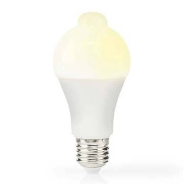 LED izzó mozgás- és alkonyatérzékelővel A60 E27/4,9W/230V 3000K