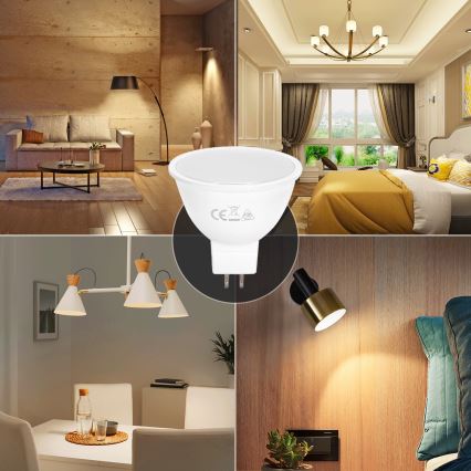 LED Izzó MR16 GU5,3/4W/12V 3000K - Aigostar