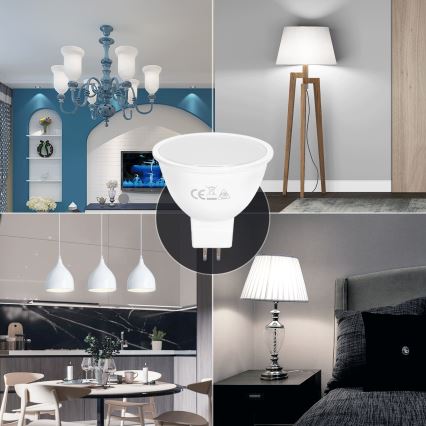 LED Izzó MR16 GU5,3/4W/12V 6500K - Aigostar