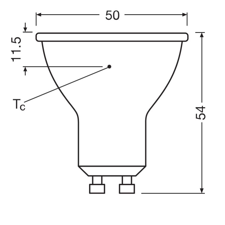LED Izzó PAR16 GU10/6,9W/230V 6500K - Osram