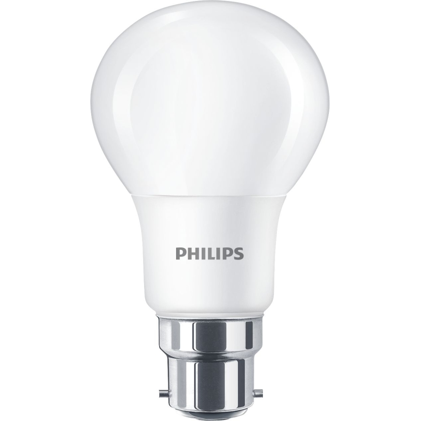 LED Izzó Philips A60 B22/7,5W/230V 4000K