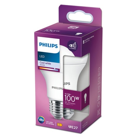 LED Izzó Philips A60 E27/12,5W/230V 4000K
