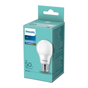 LED Izzó Philips A60 E27/7W/230V 6500K
