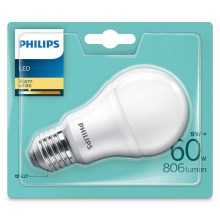 LED Izzó Philips A60 E27/8,5W/230V 4000K